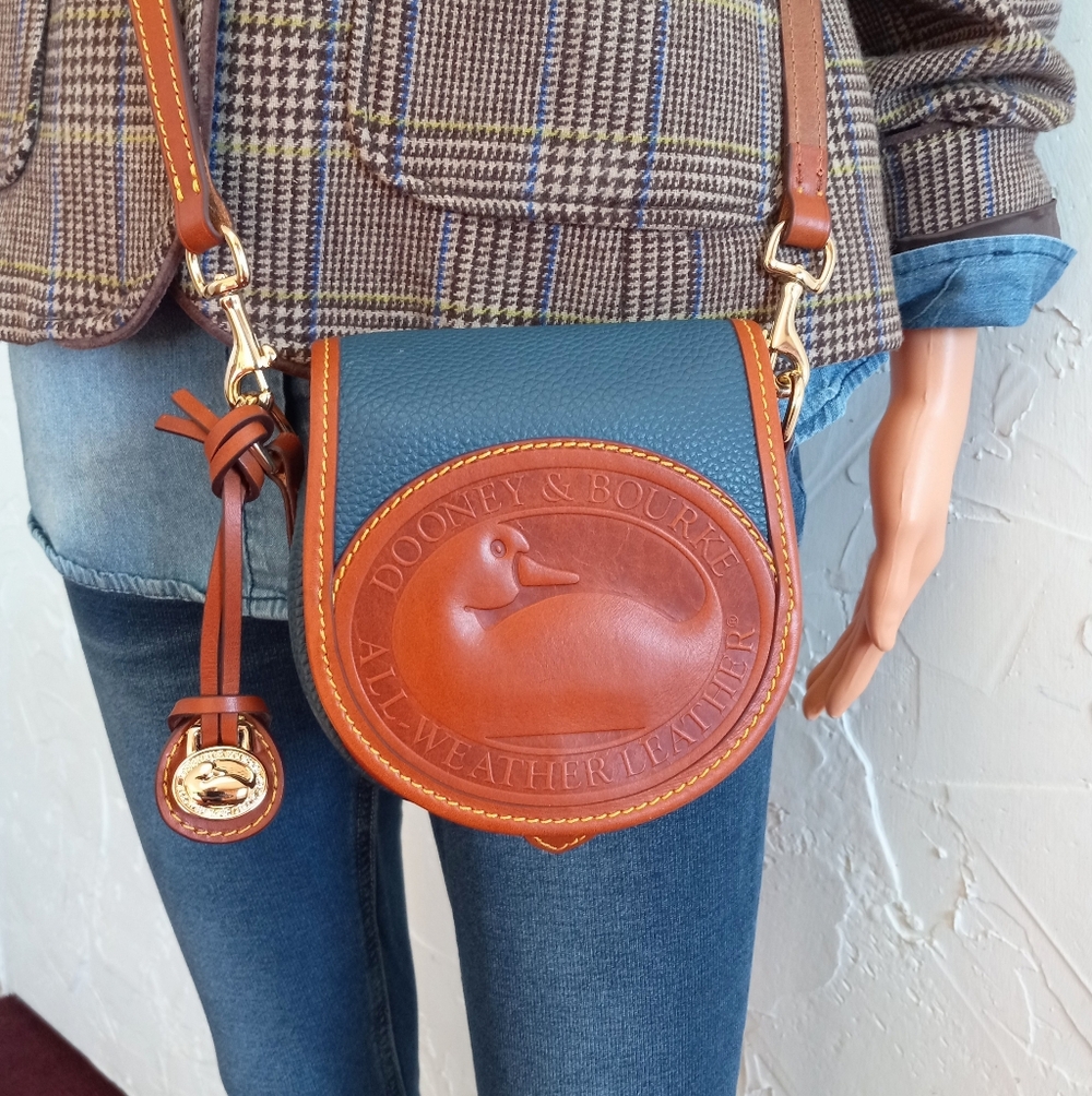 Dooney & Bourke All Weather Leather 2, Duck Bag In Jeans